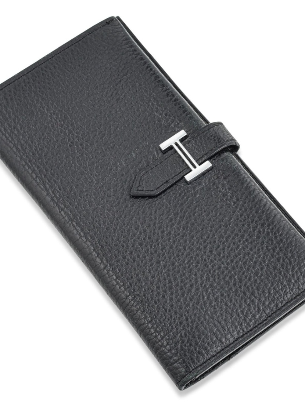 Authentic Hermes Béarn Leather wallet, Black color